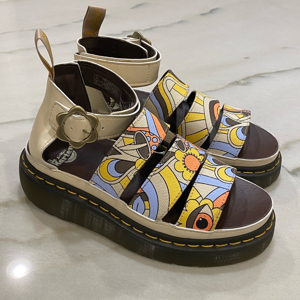 Dr. Martens Multicolor Floral Sandals